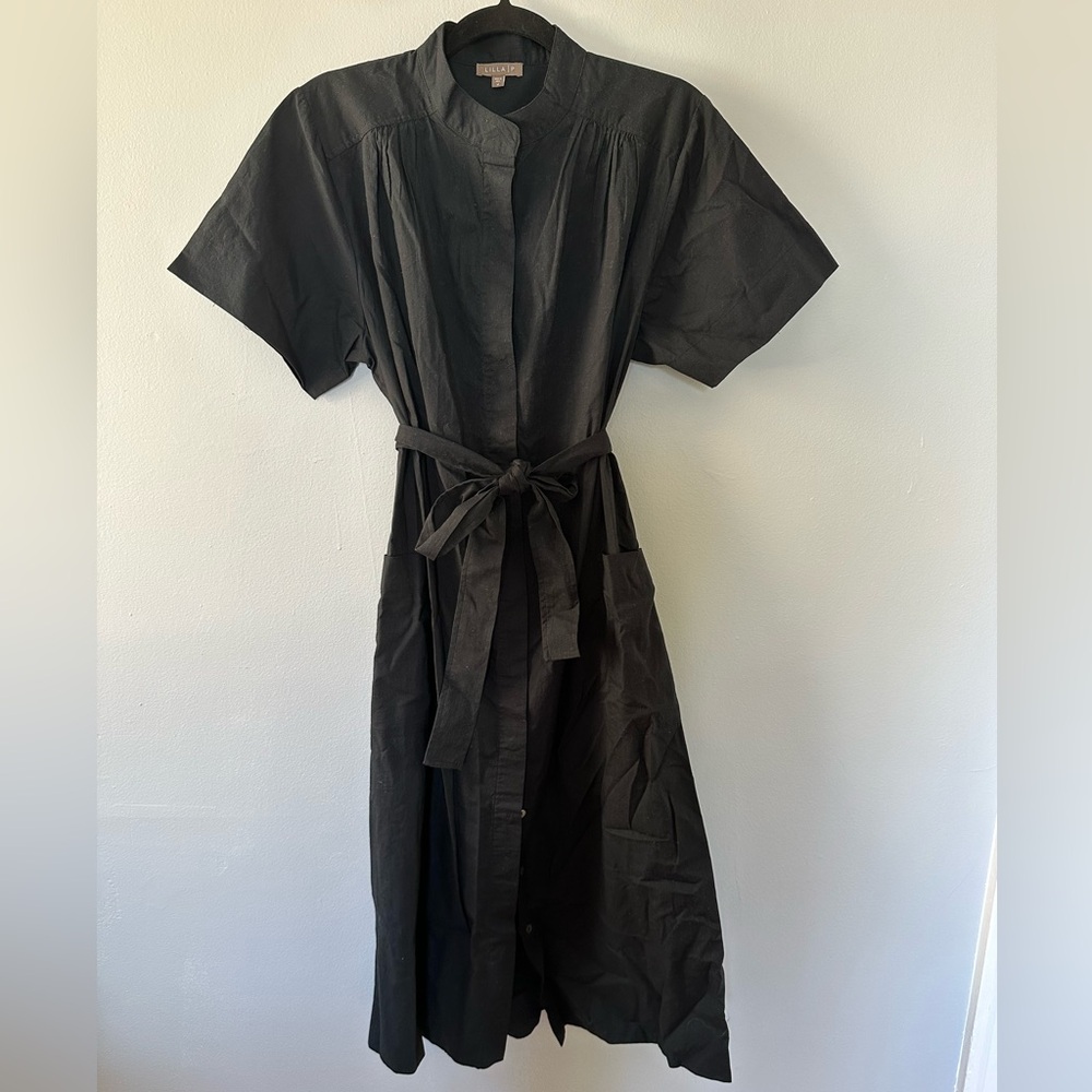 Lilla P Black Short Sleeve Dress